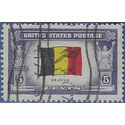 # 914 Overrun Countries Belgium 1943 Used