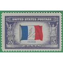 # 915 5c Overrun Countries France 1943 Mint NH