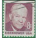 #1395 8c Eisenhower Booklet Single 1970 Used