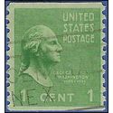 # 839 1c Presidential Issue George Washington Coil Single 1939 Used
