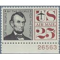 Scott C 59 25c US Airmail Abraham Lincoln 1960 Mint NH