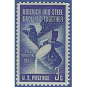 #1090 3c American Steel Industry 1957 Mint NH