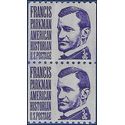 #1297 3c Francis Parkman Coil Pair 1975 Mint NH