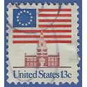 #1622 13c Flag Over Independence Hall 1975 Used