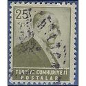 Turkey #1201 1956 Used