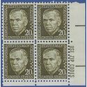 #1289a 20c General George C. Marshall Zip/4 1973 Mint NH