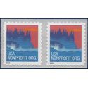 #3874 5c USA Nonprofit Org Sea Coast Coil Pair 2002 Mint NH