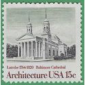 #1780 15c American Architecture Baltimore Cathedral 1979 Used