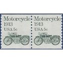 #1899 5c Motorcycle 1913 Coil Pair 1983 Mint NH