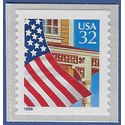 #2915b 32c Flag over Porch Coil Single 1996 Mint NH