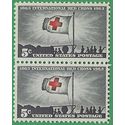 #1239 5c Red Cross Centenary 1963 Mint NH Attached Pair
