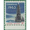 #1240 5c National Christmas Tree and White House 1963 Mint NH