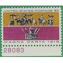 #1265 5c 750th Anniversary Magna Carta P# 1965 Mint NH