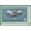 #1266 5c International Cooperation Year 1965 Mint NH