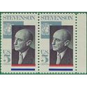 #1275 5c Adiai E. Stevenson 1965 Mint NH Attached Pair