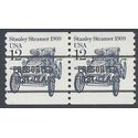 #2132a 12c Stanley Steamer 1909 Precancel Coil Pair 1985 Mint NH