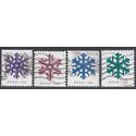 #5031-5034 Geometric Snowflakes Set/4 2015 Used