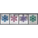 #5031-5034 Geometric Snowflakes Set/4 2015 Used