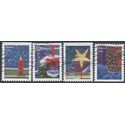#5145-5148 Holiday Windows Complete Set of 4 Singles 2016 Used