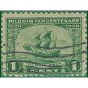 # 548 1c Pilgrim Tercentenary The Mayflower 1920 Used HR