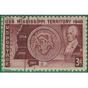 # 955 3c 150th Anniversary Mississippi Territory 1948 Used