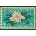 #1337 5c 150th Anniv. Mississippi Statehood 1967 Used