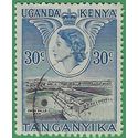 Kenya,Uganda and Tanganyika #102 1954 Used