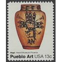 #1708 13c American Folk Art Pueblo Pottery Hopi Pot 1977 Mint NH