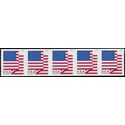 #5261 (50c Forever) US Flag Coil Strip of 5 BCA 2018 Mint NH