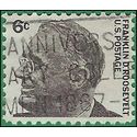 #1284 6c Prominent Americans Franklin D. Roosevelt 1966 Used