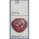 #1706 13c American Folk Art Pueblo Pottery Zia Pot 1977 Mint NH