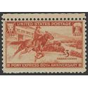 # 894 3c 80th Anniversary Pony Express 1940 Mint NH