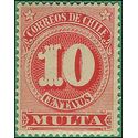Chile #J46 1898 Mint NH Toned Gum