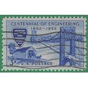 #1012 3c Centennial American Society of Civil Engineers 1952 Used