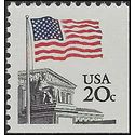 #1896a 20c Flag over Supreme Court Booklet Single 1981 Mint NH