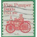 #1908 20c Fire Pumper 1860s PNC Single #6 1981 Used
