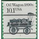 #2130a 10.1c Oil Wagon 1890s PNC Coil Single #1 Bureau Precancel 1985 Used