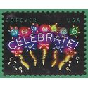 #4502 (44c Forever)  Neon Celebrate! 2011 Used