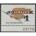 #1341 $1.00 Airlift Issue P# 1968 Mint NH