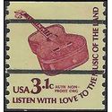 #1613a 3.1c Americana Issue  Six String Guitar Coil Single Precancel 1979 Mint NH