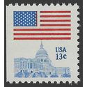 #1623 13c Flag Over Capital Booklet Single 11x10.5 1977 Mint NH