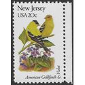 #1982 20c State Birds & Flowers New Jersey 1982 Mint NH