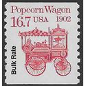 #2261 16.7c Bulk Rate Popcorn Wagon Coil Single 1988 Mint NH