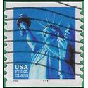 #3453 34c Statue of Liberty PNC Coil Single #1111 2000 Used