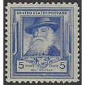 # 867 5c Famous American Poets Walt Whitman 1940 Mint NH
