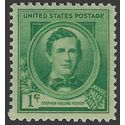# 879 1c Famous American Composers Stephen Collins Foster 1940 Mint NH