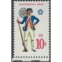 #1565 10c Military Uniforms Continental Army 1975 Mint NH