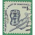 #1581 1c Americana Issue Inkwell and Quill 1977 Used