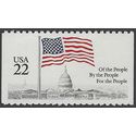 #2116 22c Flag Over Capitol Dome Booklet Single 1985 Mint NH
