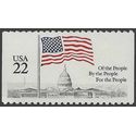 #2116 22c Flag Over Capitol Dome Booklet Single 1985 Mint NH
